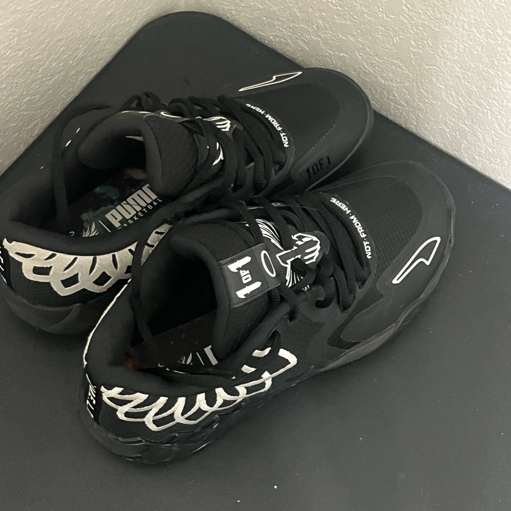 PUMA LaMELO MB.01 Teambank Lo black/white Men basketball Shoes 7